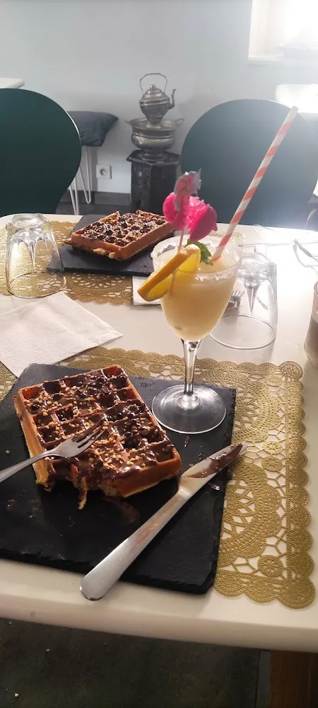 Gaufre Nutella Et Cocktail Pina Colada